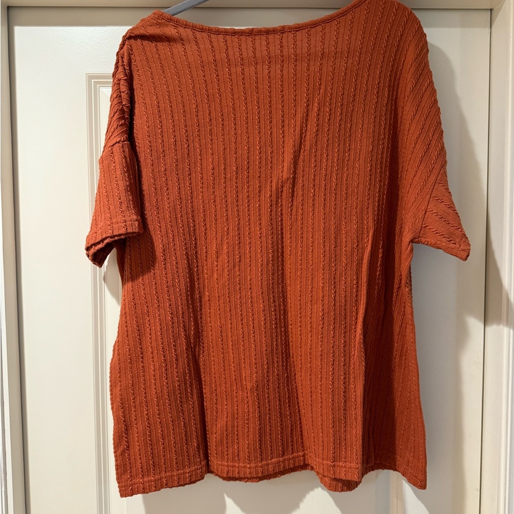 Universal Thread Rust Textured Blouse - Picture 4 of 4